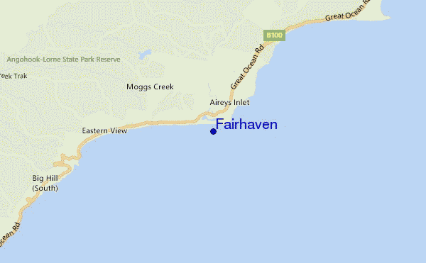 mappa di localizzazione di Fairhaven