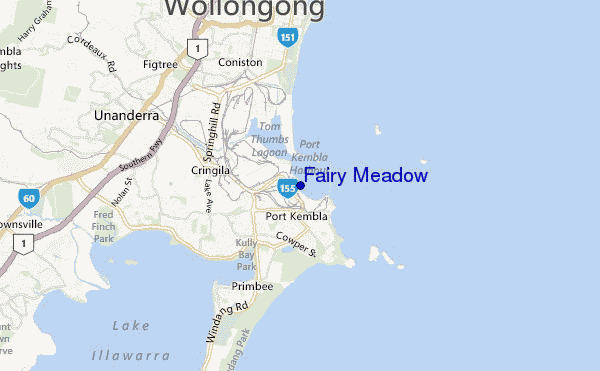 mappa di localizzazione di Fairy Meadow