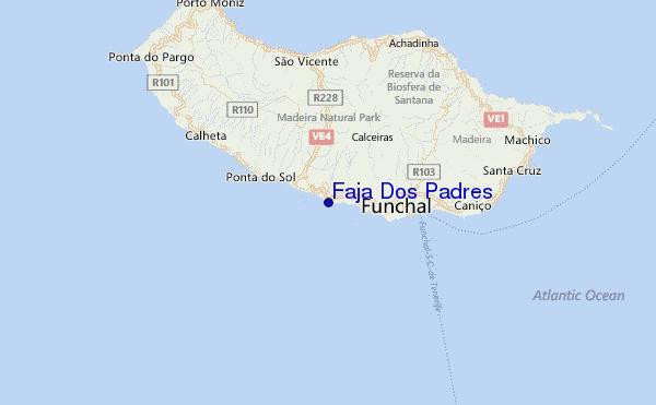 Faja Dos Padres Location Map