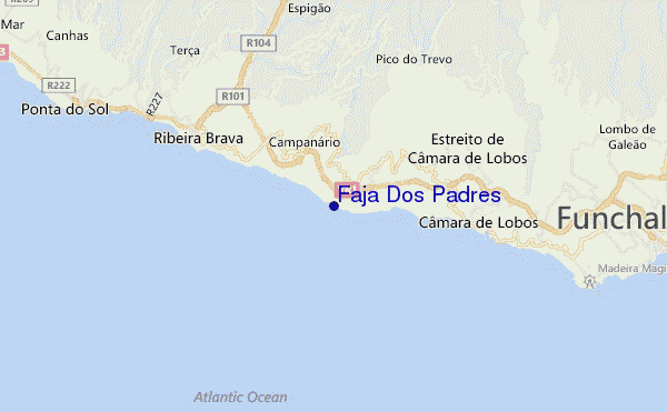 mappa di localizzazione di Faja Dos Padres