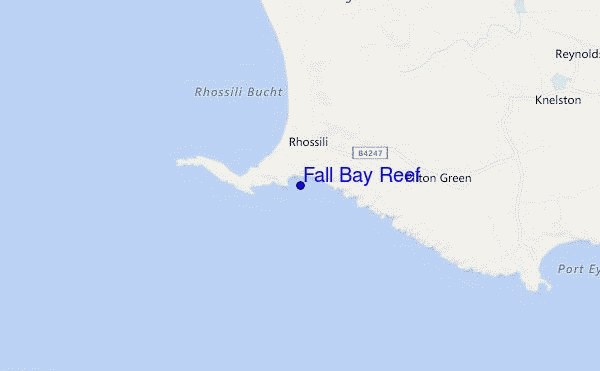 mappa di localizzazione di Fall Bay Reef