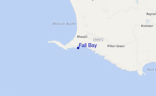 mappa di localizzazione di Fall Bay