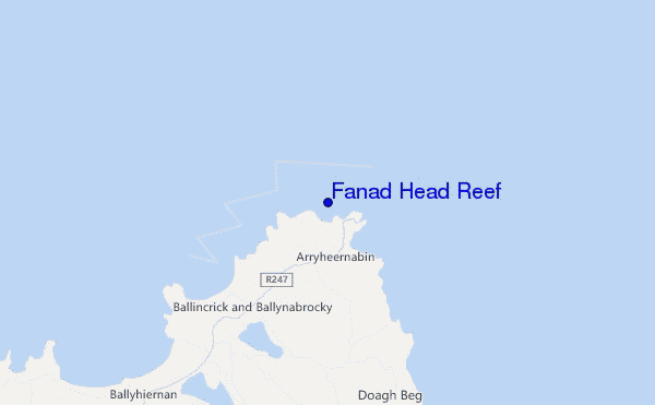 mappa di localizzazione di Fanad Head Reef