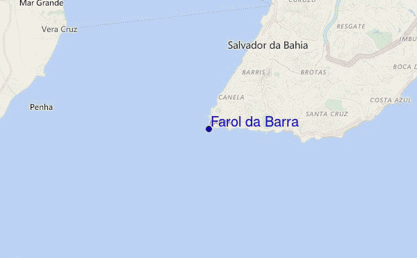 mappa di localizzazione di Farol da Barra
