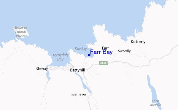 mappa di localizzazione di Farr Bay