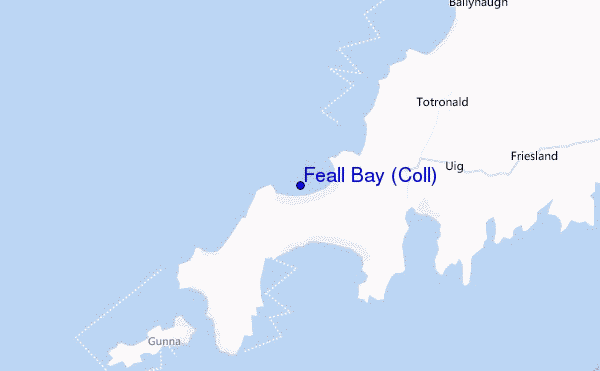 mappa di localizzazione di Feall Bay (Coll)