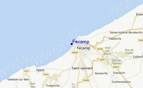 mappa di localizzazione di Fecamp