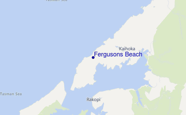 mappa di localizzazione di Fergusons Beach