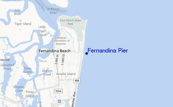 mappa di localizzazione di Fernandina Pier