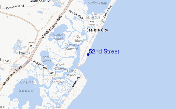 mappa di localizzazione di 52nd Street