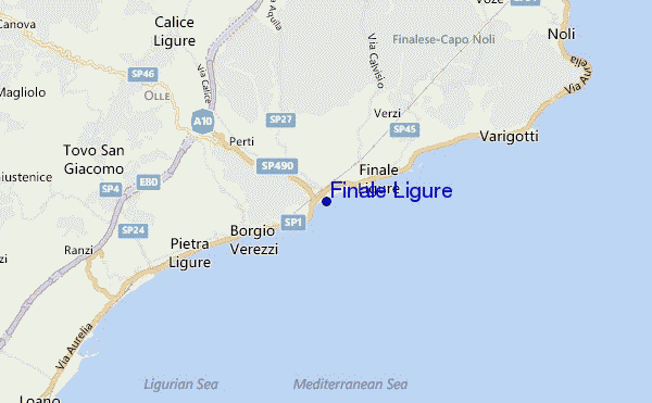 mappa di localizzazione di Finale Ligure