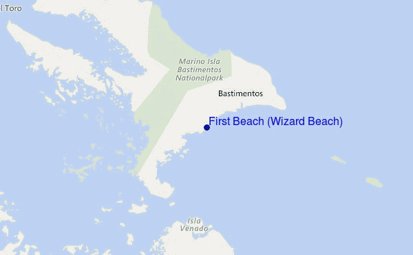 mappa di localizzazione di First Beach (Wizard Beach)