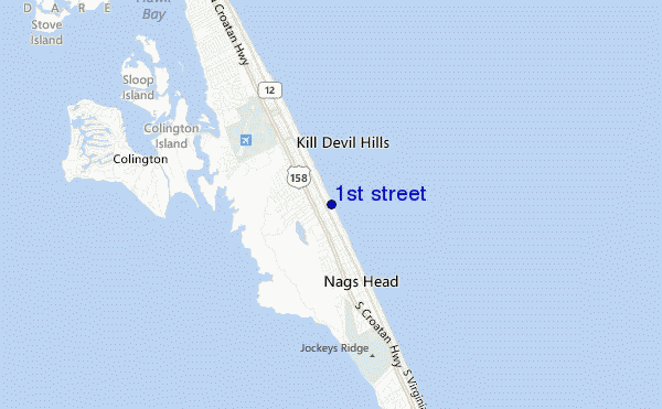 mappa di localizzazione di 1st street