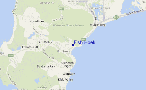 mappa di localizzazione di Fish Hoek