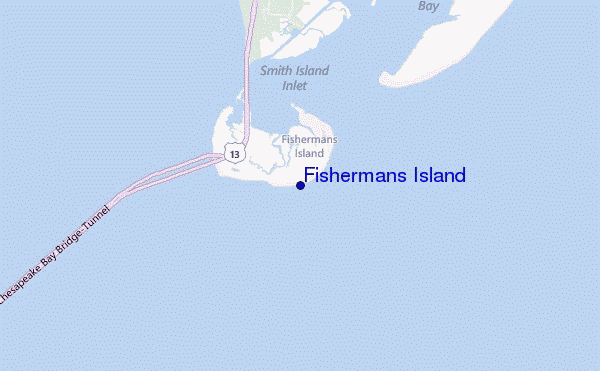 mappa di localizzazione di Fishermans Island
