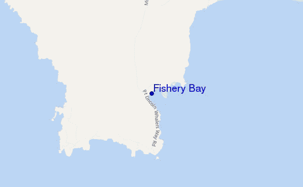 mappa di localizzazione di Fishery Bay