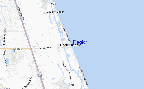 mappa di localizzazione di Flagler