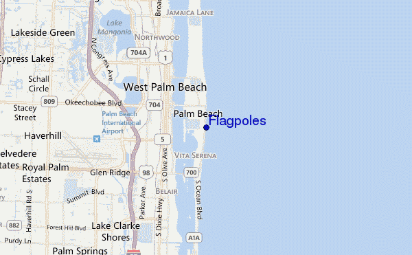 mappa di localizzazione di Flagpoles