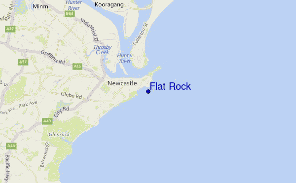 mappa di localizzazione di Flat Rock