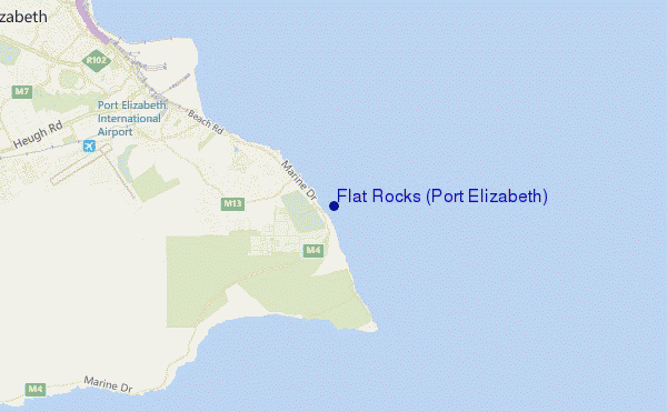 mappa di localizzazione di Flat Rocks (Port Elizabeth)