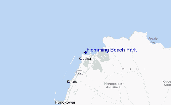 mappa di localizzazione di Flemming Beach Park