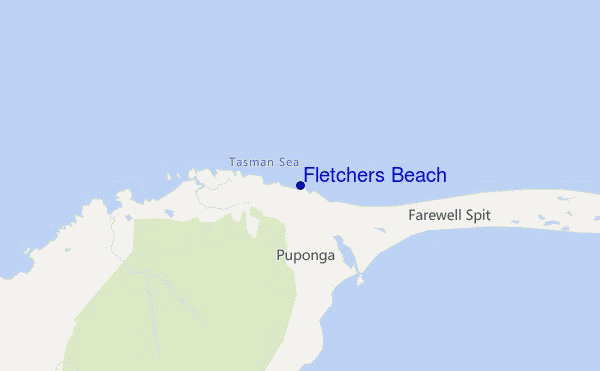 mappa di localizzazione di Fletchers Beach