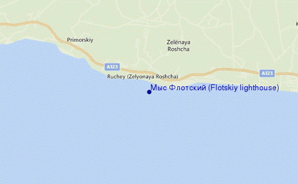 mappa di localizzazione di Мыс Флотский (Flotskiy lighthouse)