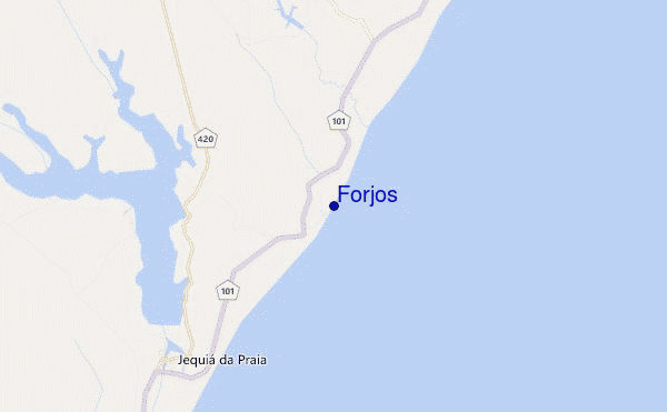 mappa di localizzazione di Forjos