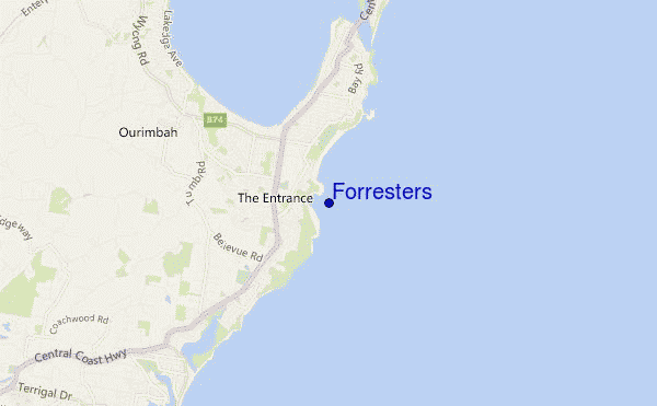 mappa di localizzazione di Forresters