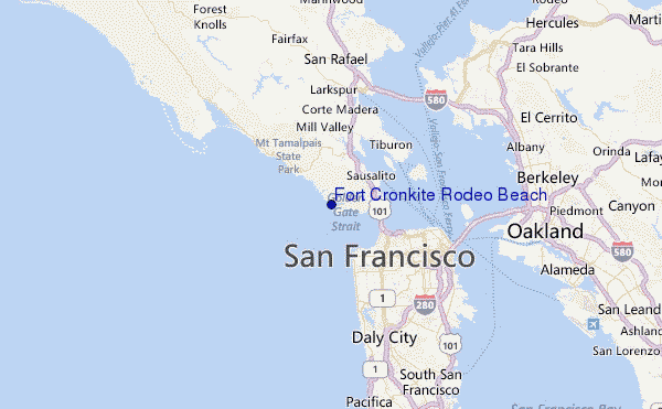 Fort Cronkite Rodeo Beach Location Map