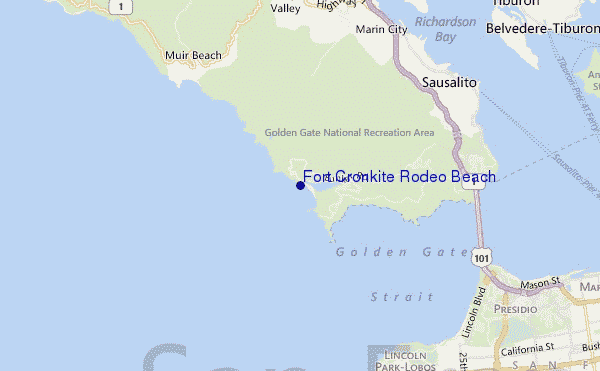 mappa di localizzazione di Fort Cronkite Rodeo Beach