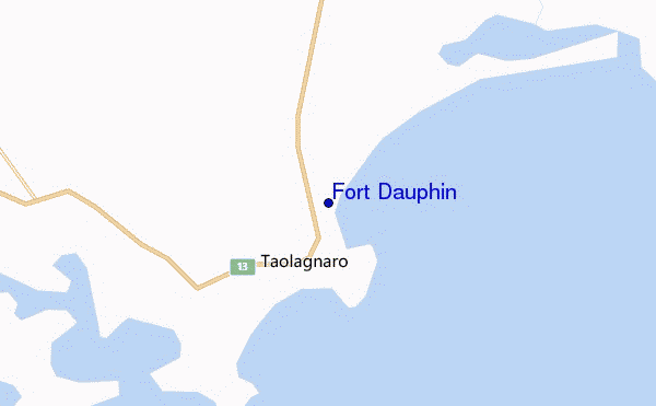 mappa di localizzazione di Fort Dauphin