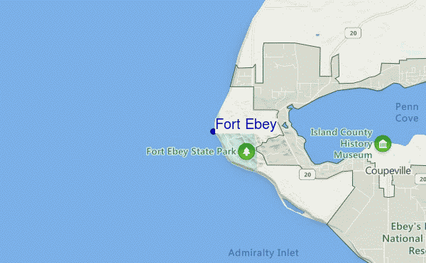 mappa di localizzazione di Fort. Ebey