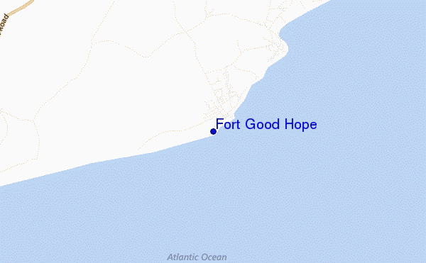 mappa di localizzazione di Fort Good Hope