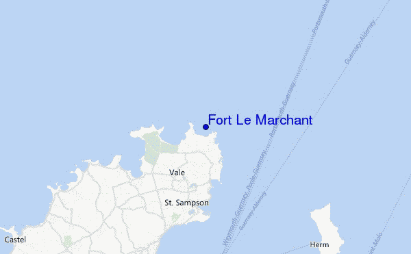 mappa di localizzazione di Fort Le Marchant