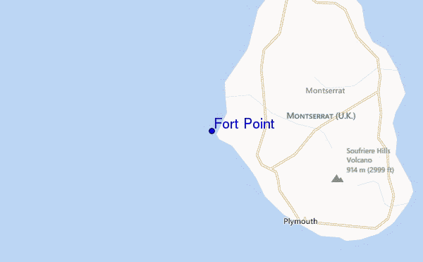 mappa di localizzazione di Fort Point