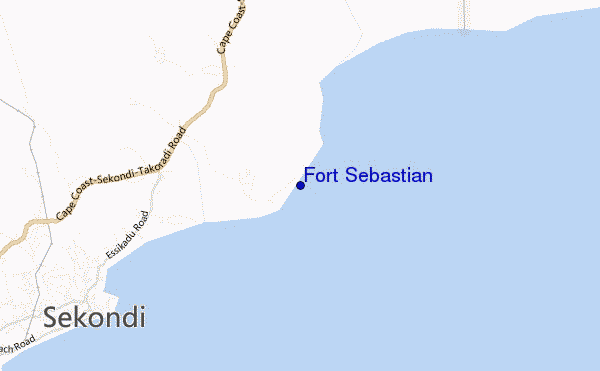 mappa di localizzazione di Fort Sebastian