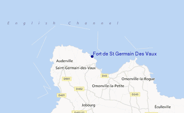 mappa di localizzazione di Fort de St Germain Des Vaux