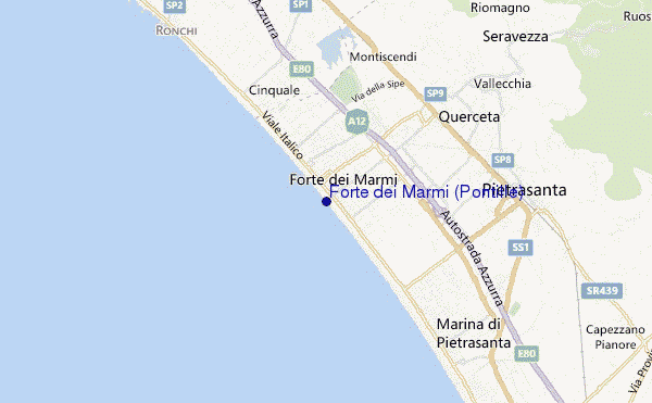 mappa di localizzazione di Forte dei Marmi (Pontille)