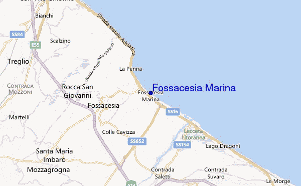 mappa di localizzazione di Fossacesia Marina