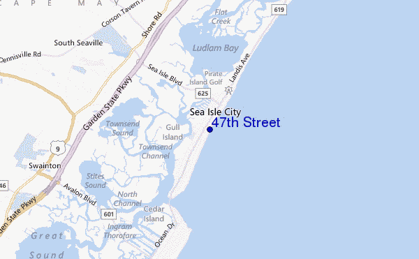 mappa di localizzazione di 47th Street