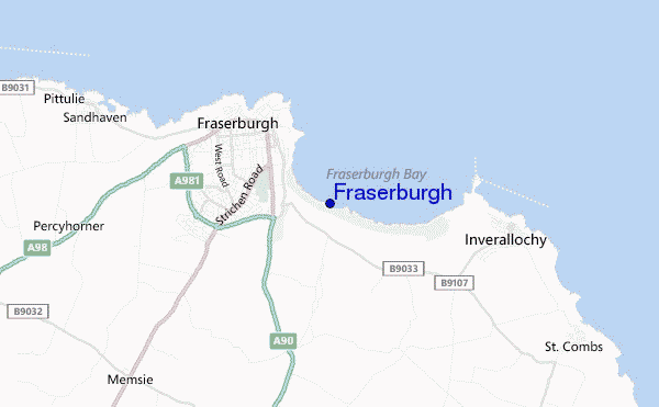 mappa di localizzazione di Fraserburgh