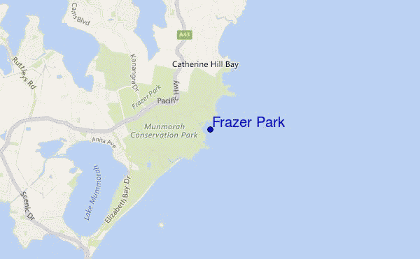 mappa di localizzazione di Frazer Park