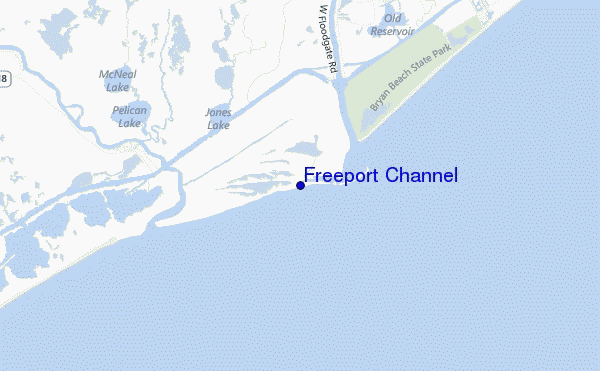 mappa di localizzazione di Freeport Channel
