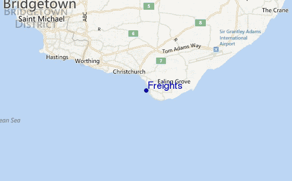 mappa di localizzazione di Freights