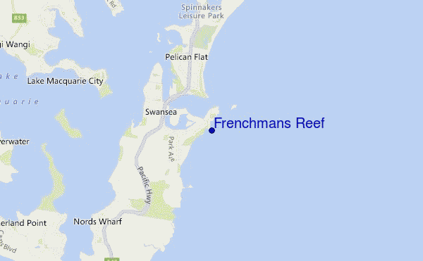 mappa di localizzazione di Frenchmans Reef
