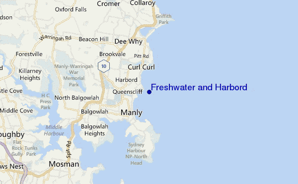 mappa di localizzazione di Freshwater and Harbord