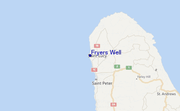 mappa di localizzazione di Fryers Well