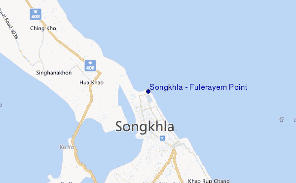 mappa di localizzazione di Songkhla - Fulerayem Point