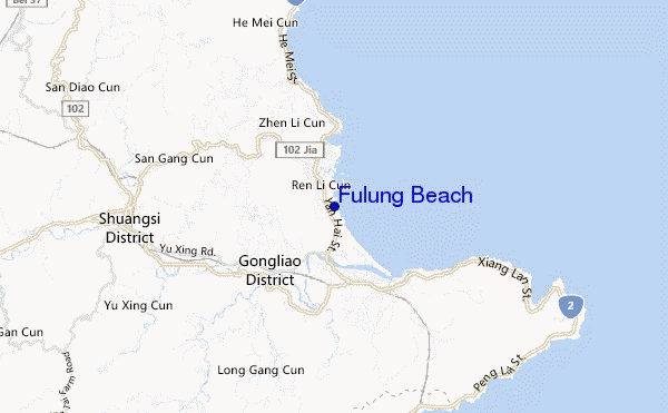 mappa di localizzazione di Fulung Beach